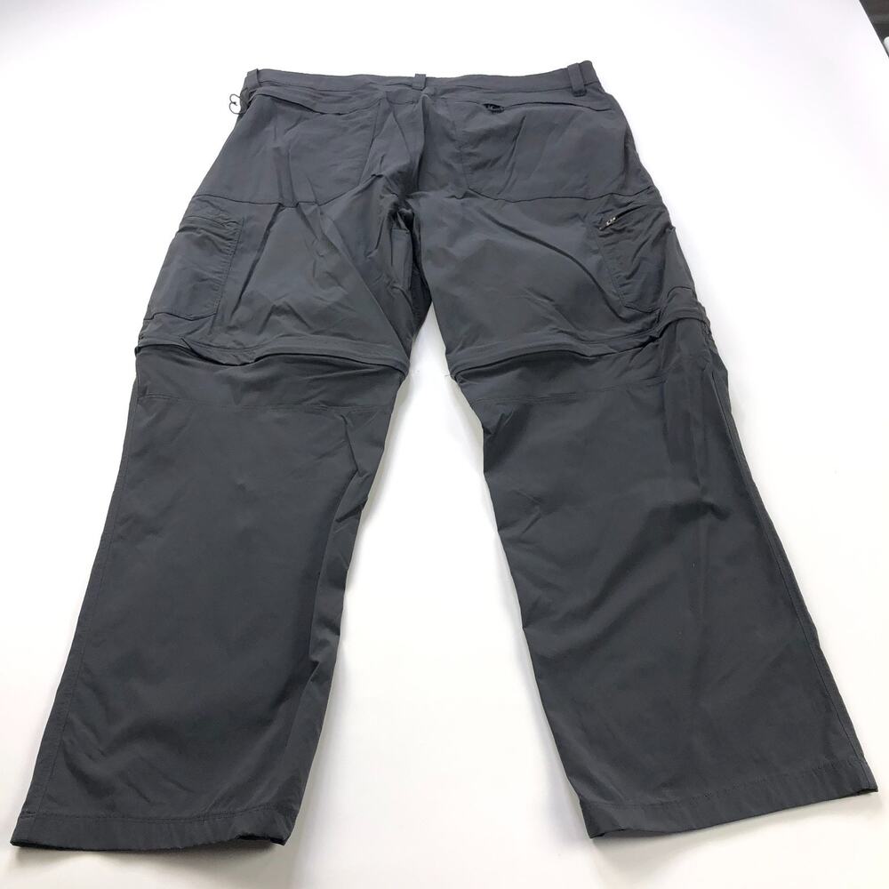 LL Bean Convertible Zip 40W (Fit 40W 29L) Straight Hiking Nylon Pants Gray